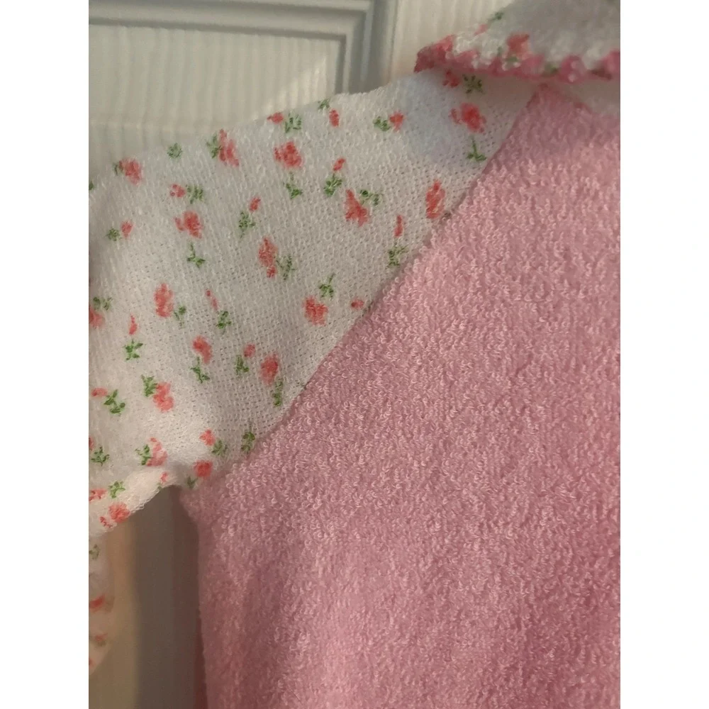 Gerber Baby Girls Pink Floral Long Sleeve Footie Pajamas‎ Sleepers Size M 17 lbs